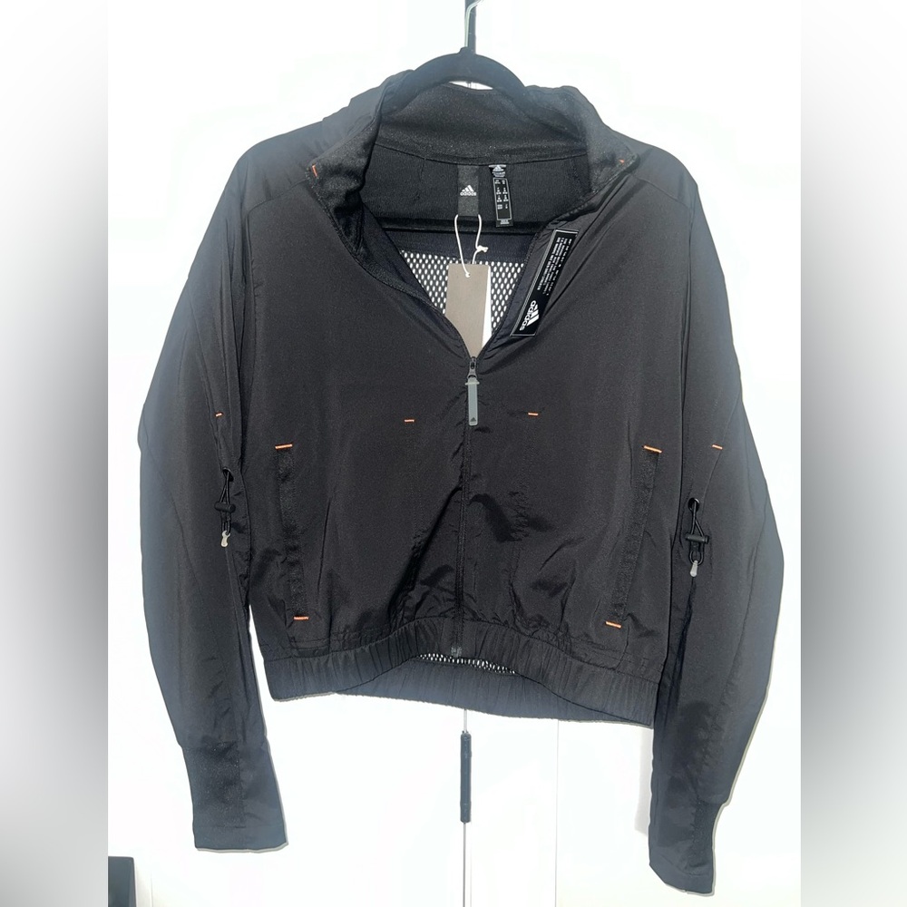 NWT Adidas Women’s Black Windbreaker Size XS